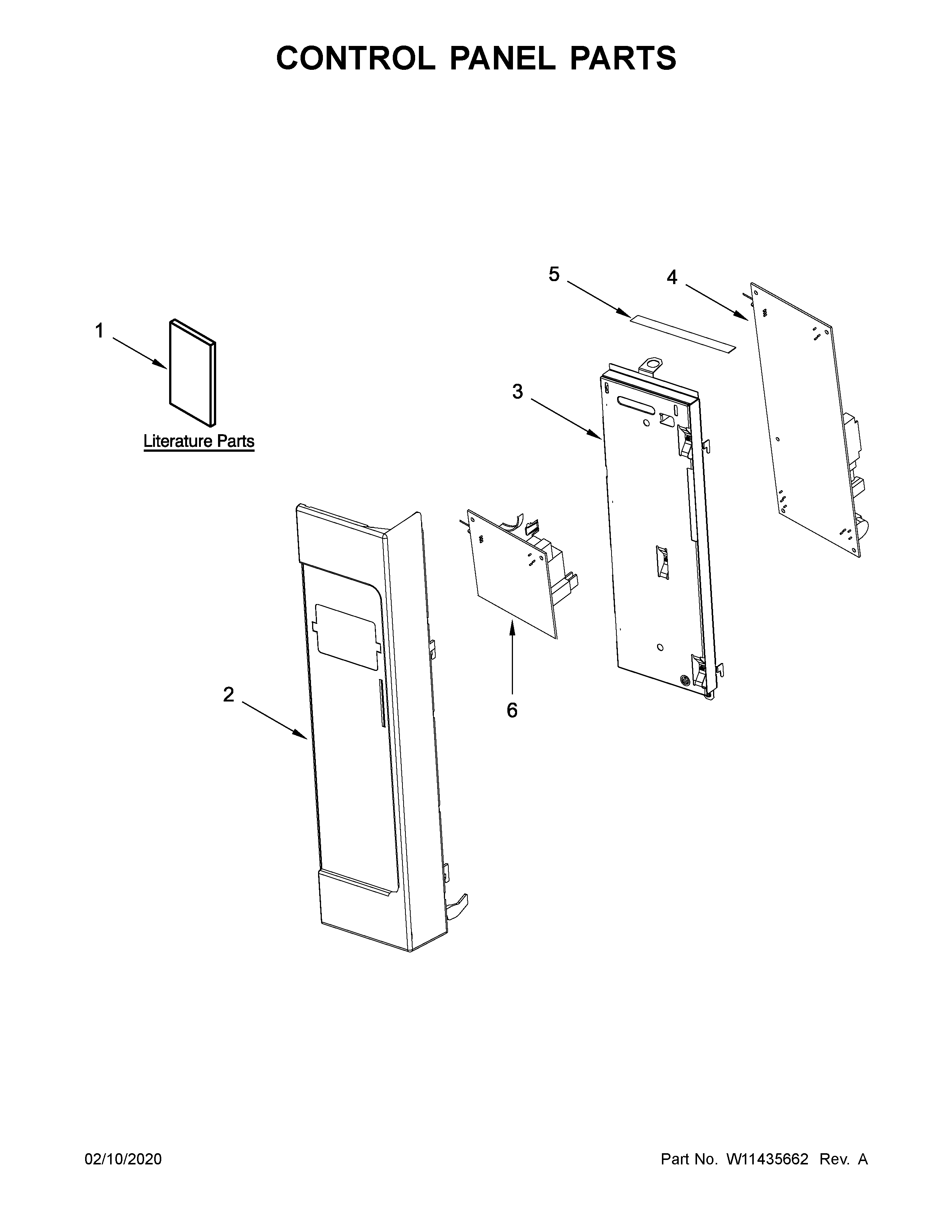 Control panel parts