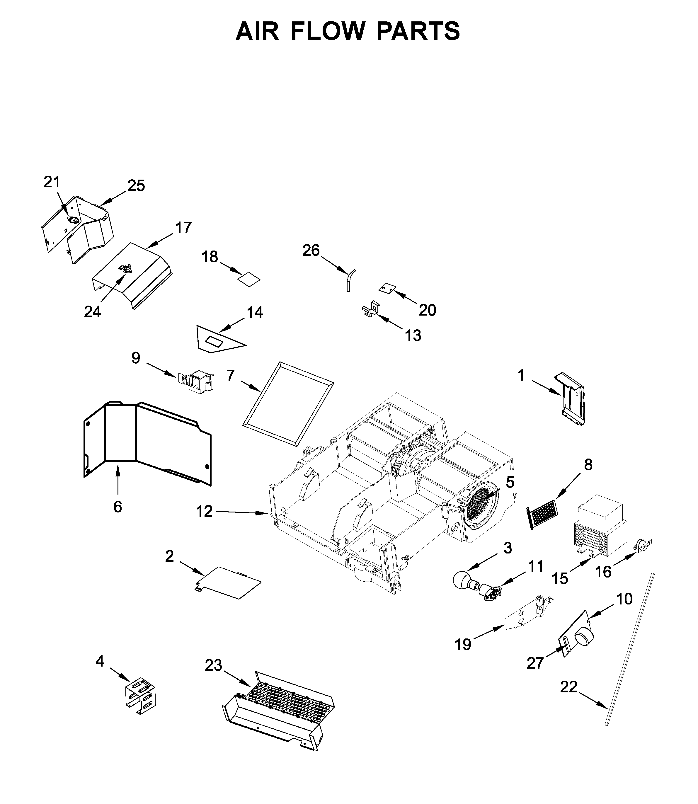 Air flow parts