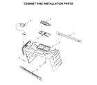 Maytag MMV6190FW3 cabinet and installation parts diagram