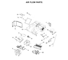 Jenn-Air YJMV9196CS5 air flow parts diagram