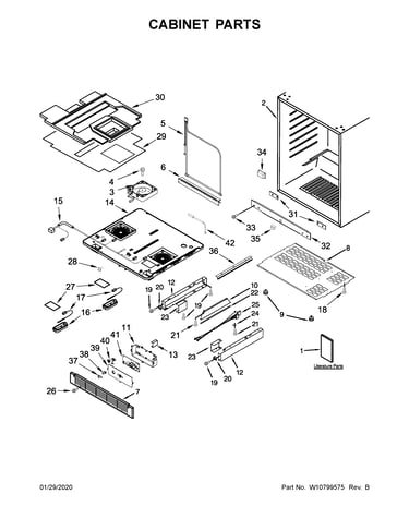 Cabinet parts