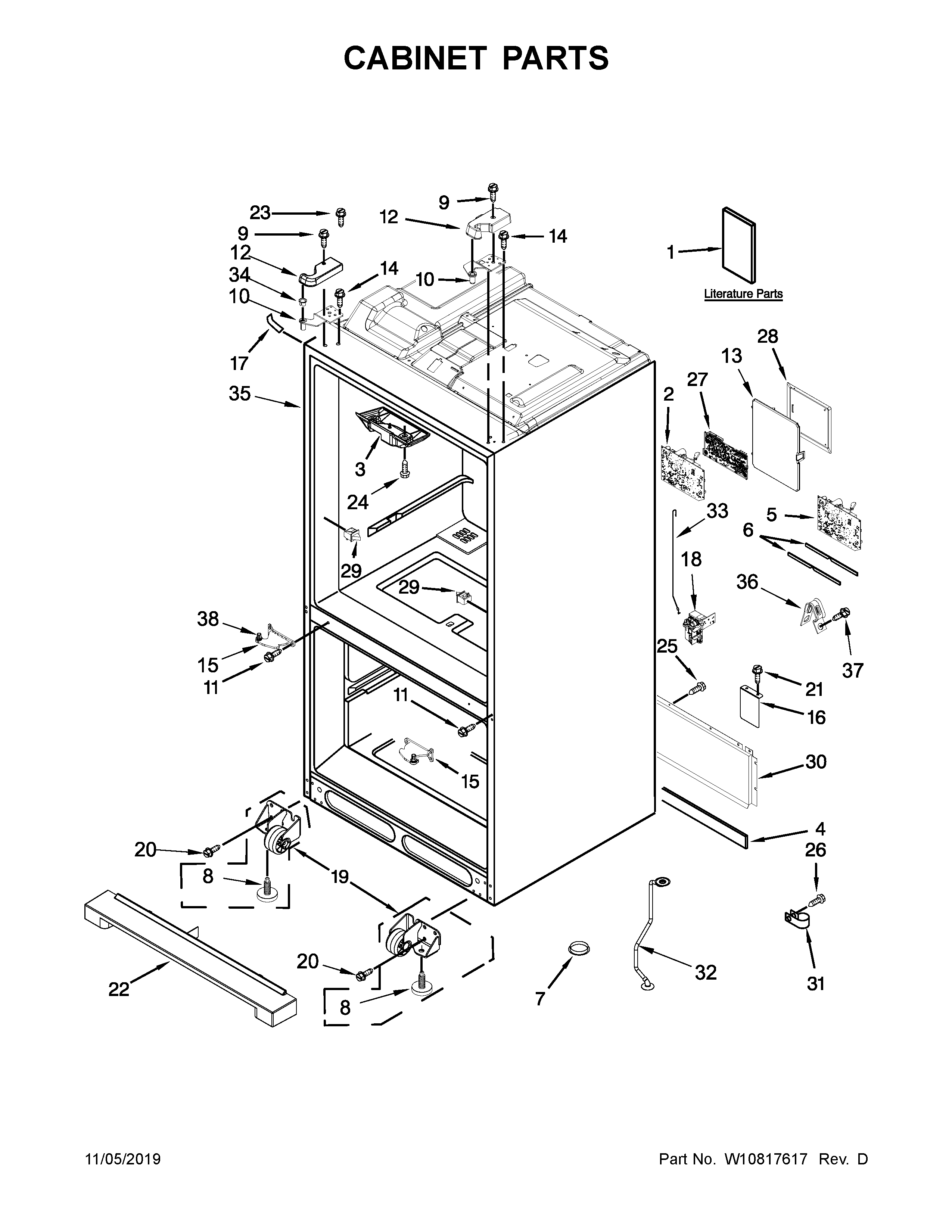 CABINET PARTS