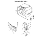 Whirlpool WRV996FDEH01 freezer liner parts diagram