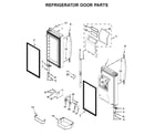 Whirlpool WRV996FDEH01 refrigerator door parts diagram