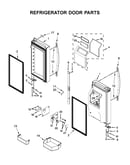 Refrigerator door parts