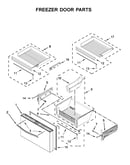 Freezer door parts