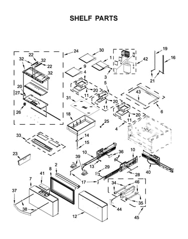 Shelf parts
