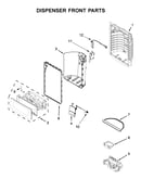 Dispenser front parts