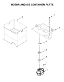 Motor and ice container parts
