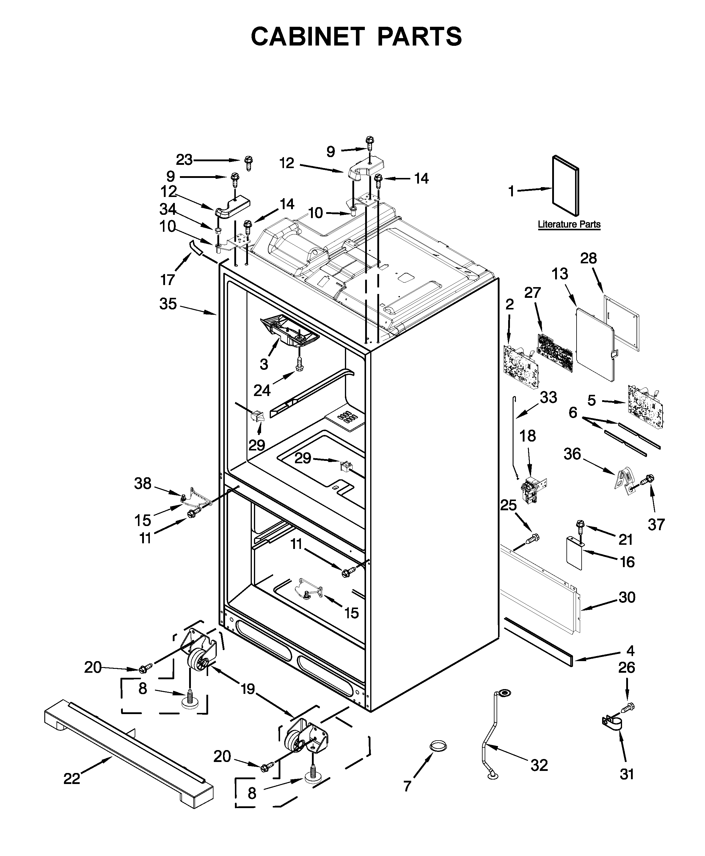 Cabinet parts