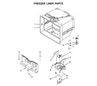 Whirlpool WRV996FDEE02 freezer liner parts diagram
