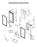 Refrigerator door parts