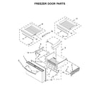 Whirlpool WRV996FDEE02 freezer door parts diagram