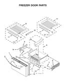 Freezer door parts