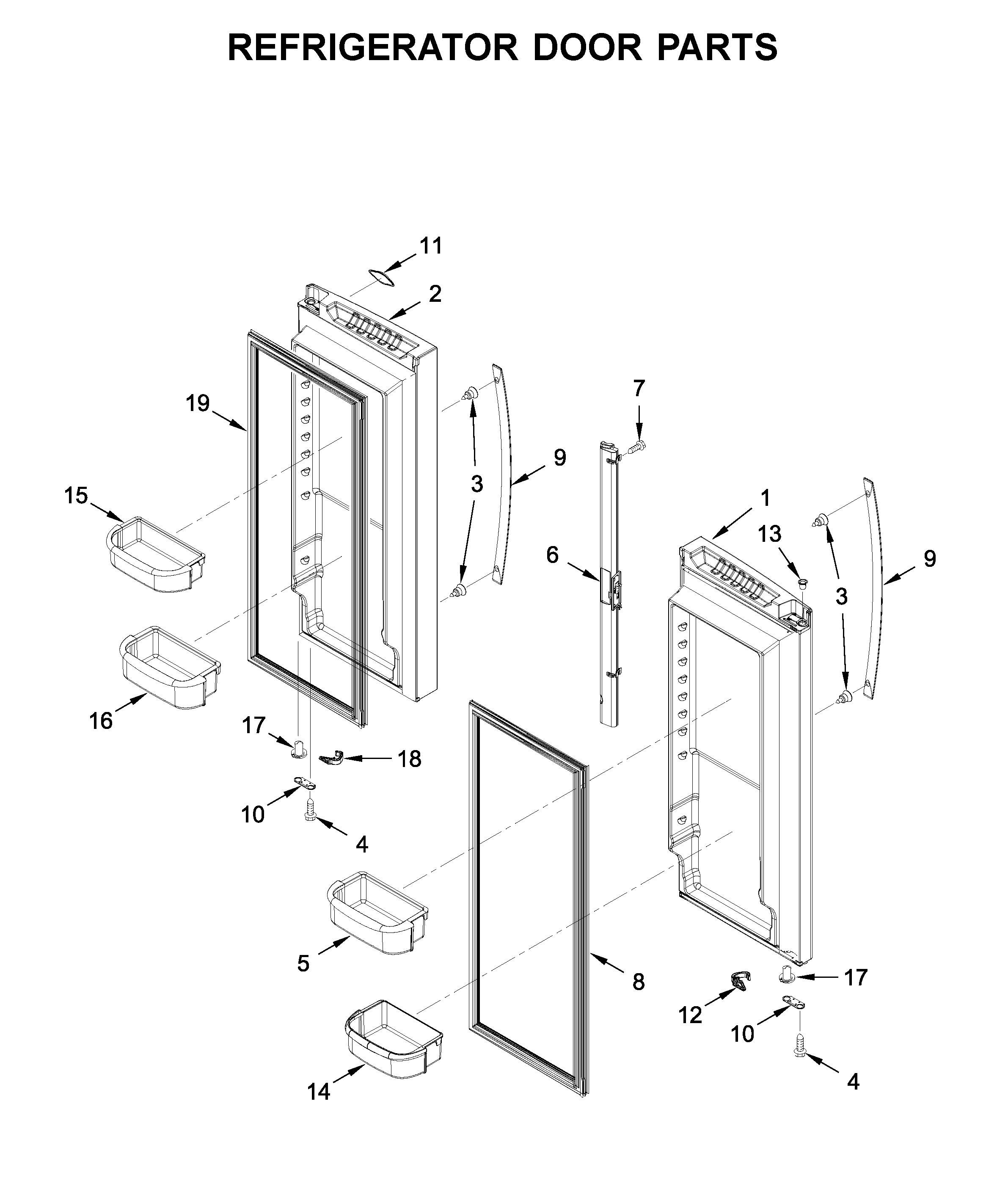 REFRIGERATOR DOOR PARTS