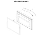 Whirlpool WRF532SMHZ03 freezer door parts diagram