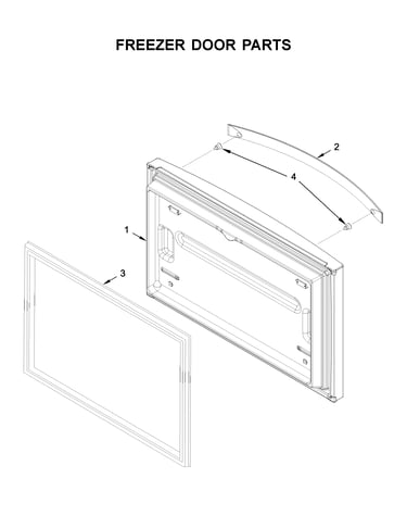 Freezer door parts