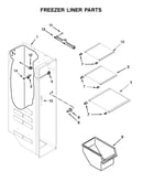 Freezer liner parts