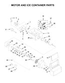 Motor and ice container parts