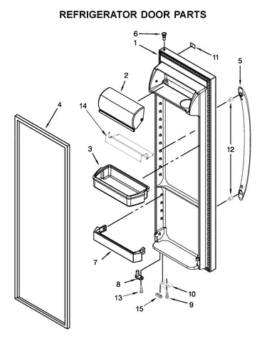 Refrigerator door parts