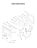 Oven door parts