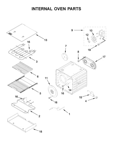 Internal oven parts