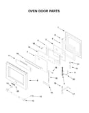 Oven door parts