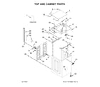 Maytag MVWB765FC3 top and cabinet parts diagram