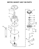 Motor, basket and tub parts