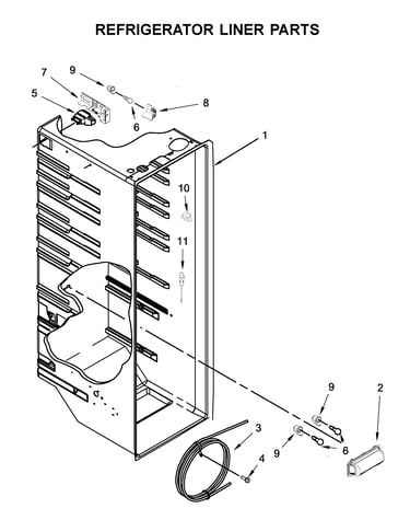 Refrigerator liner parts