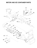 Motor and ice container parts