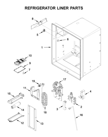 Refrigerator liner parts