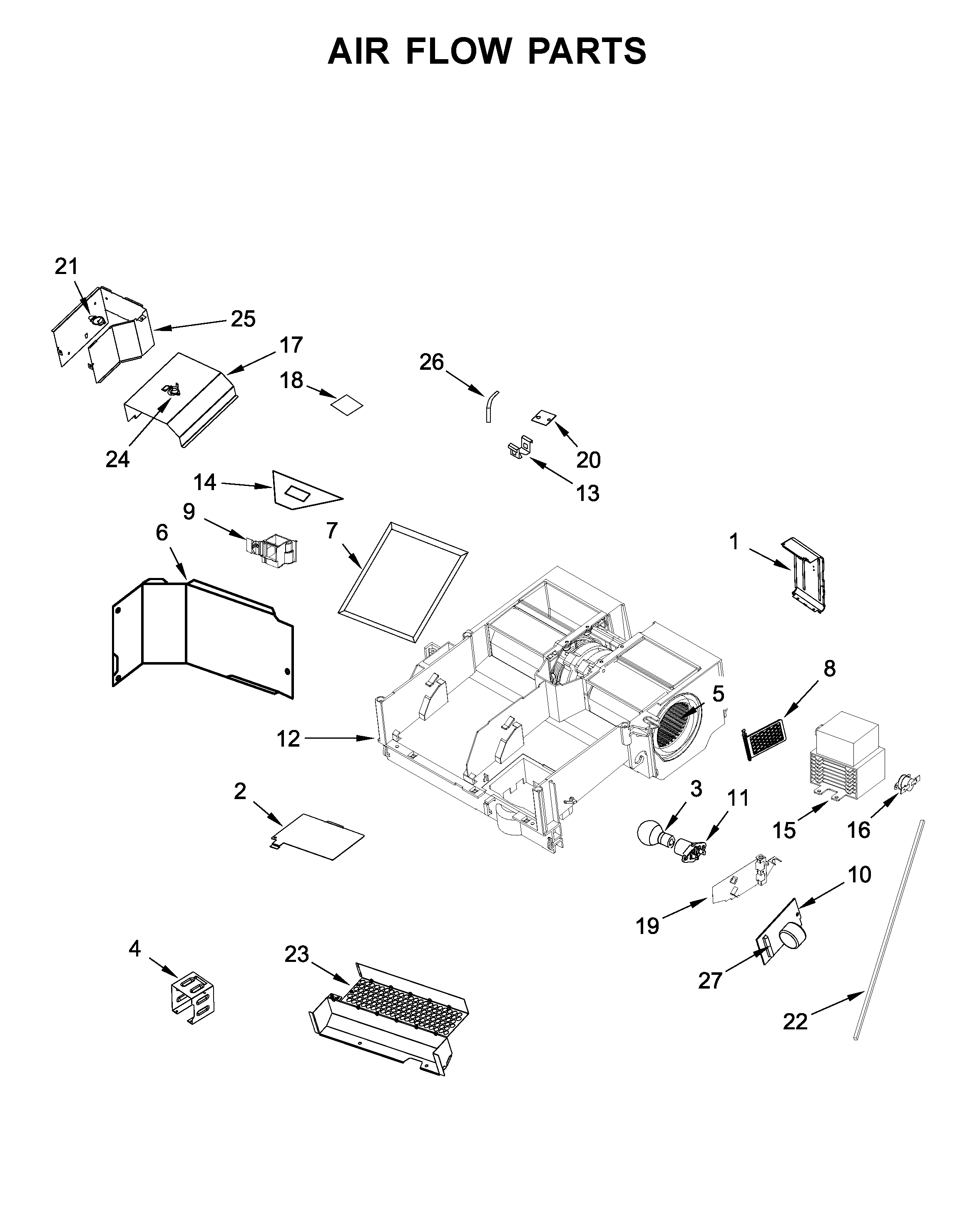 Air flow parts
