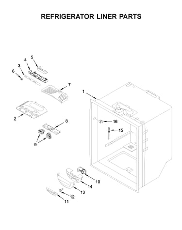 Refrigerator liner parts