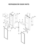 Refrigerator door parts