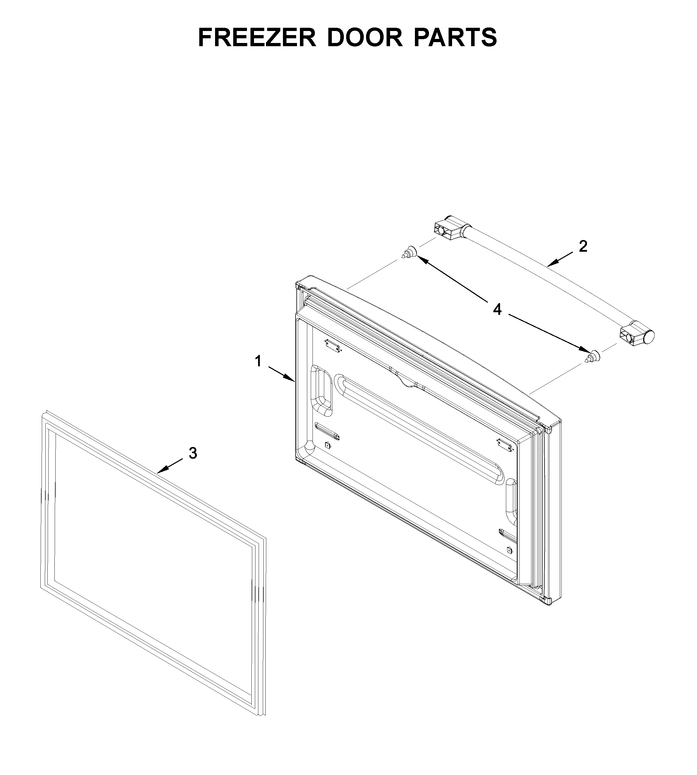 Freezer door parts