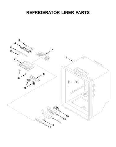 Refrigerator liner parts