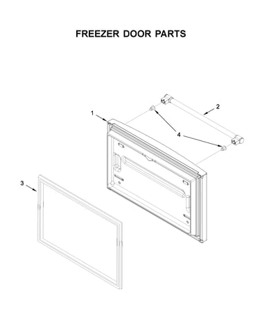 Freezer door parts