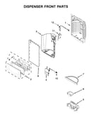 Dispenser front parts