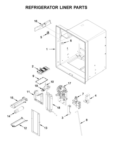 Refrigerator liner parts