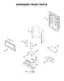 Dispenser front parts