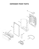 Dispenser front parts