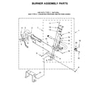 Whirlpool 7MWGD6620HW1 burner assembly parts diagram