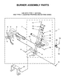 Burner assembly parts