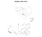 Whirlpool WRF757SDHZ01 freezer liner parts diagram