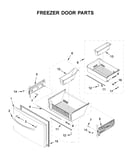 Freezer door parts