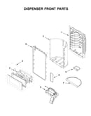 Dispenser front parts