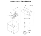 Whirlpool WRF757SDHZ01 icemaker and ice container parts diagram