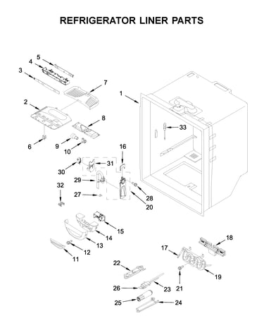 Refrigerator liner parts
