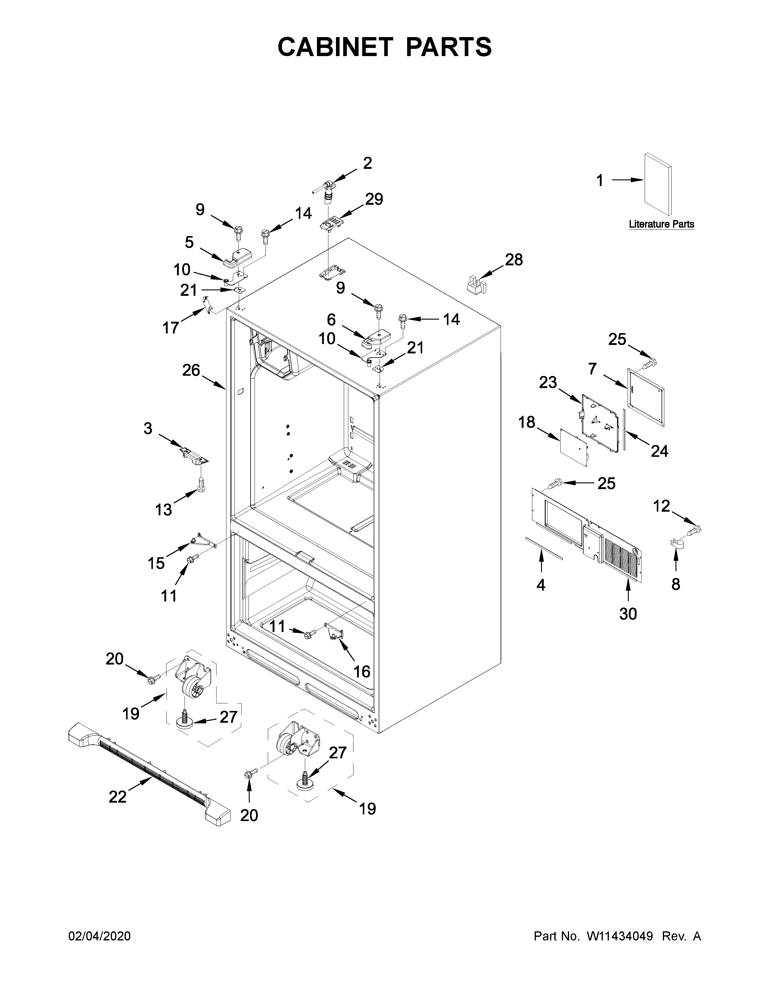 Cabinet parts